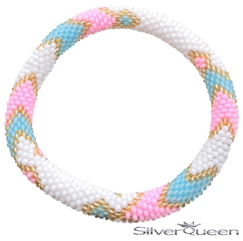 Pastel perle armbånd